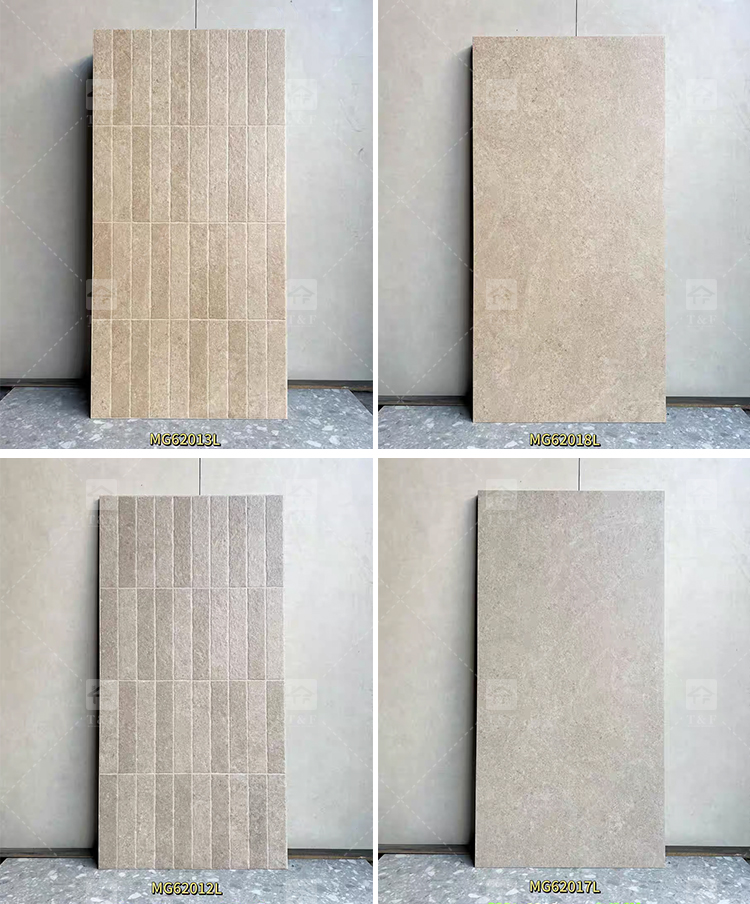 600*1200mm Vintage Limestone Matte Porcelain Flooring Ceramic Wall Tiles Carreaux 120x60 for Bathroom and Toilet