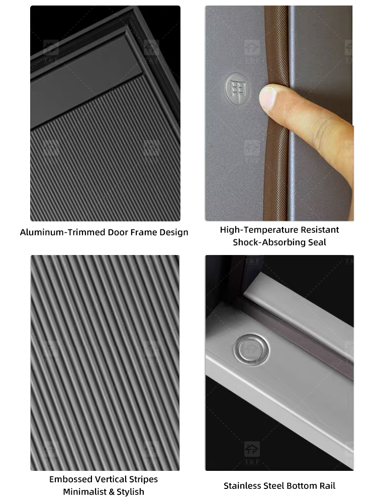 Factory Exterior Metal Entrance Front Entry Steel Home Security External Doors for Houses Room