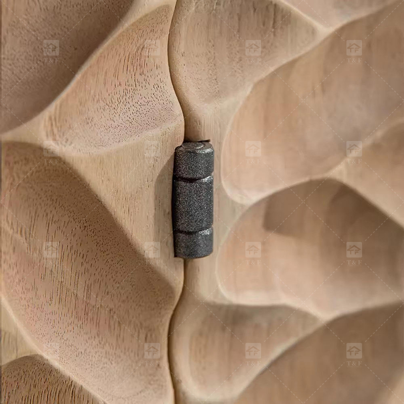 Luxury Villa Main Door Extra-Large 3D Carving Wood Surface Pivot Metal Entrance Door for Modern House Exterior