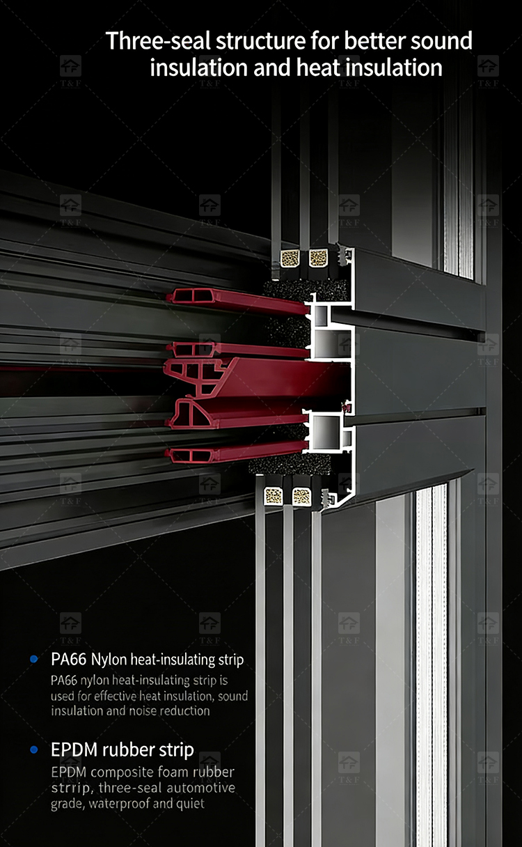 Modern Design Cast Aluminum Alloy Security Entry Door with Anti-Theft Lock for Exterior Use in Apartments and Villas