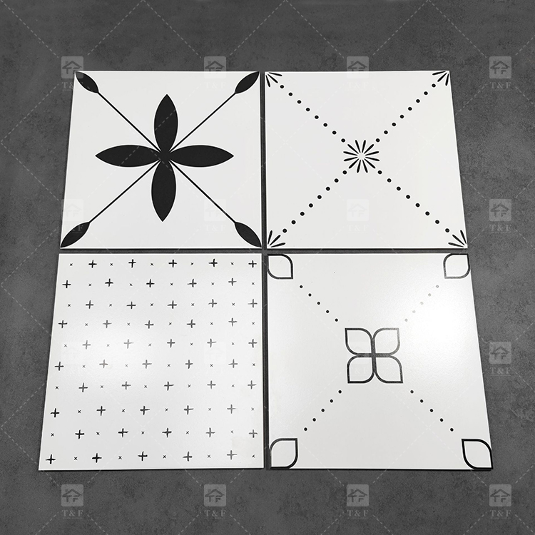 200x200 Decorative Pattern Full Porcelain Tiles for Bathroom and Toilet 20x20 Shower Tile and Living Room Floor Wall