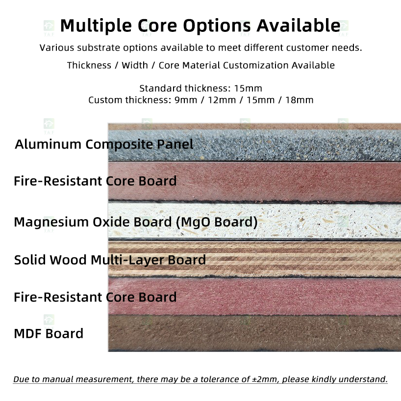 Eco-Friendly Wood Slotted Acoustic Panel Grooved Wooden Ceramic Aluminum Flame Retardant Sound Absorbing Wall Panels