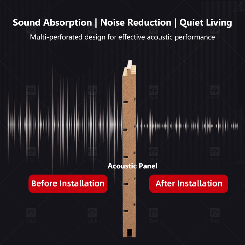 Eco-Friendly Wood Slotted Acoustic Panel Grooved Wooden Ceramic Aluminum Flame Retardant Sound Absorbing Wall Panels