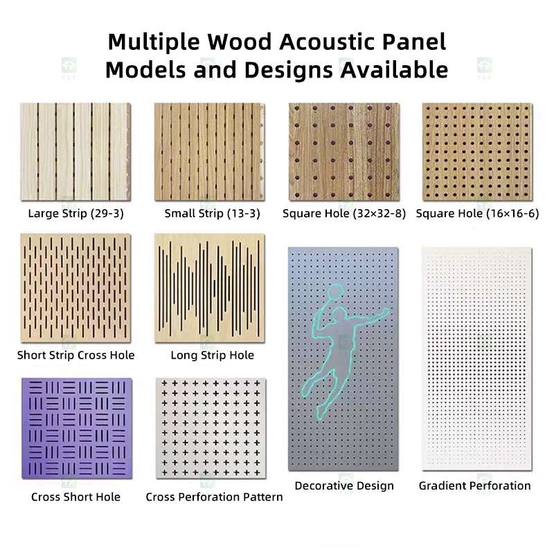 Eco-Friendly Wood Slotted Acoustic Panel Grooved Wooden Ceramic Aluminum Flame Retardant Sound Absorbing Wall Panels
