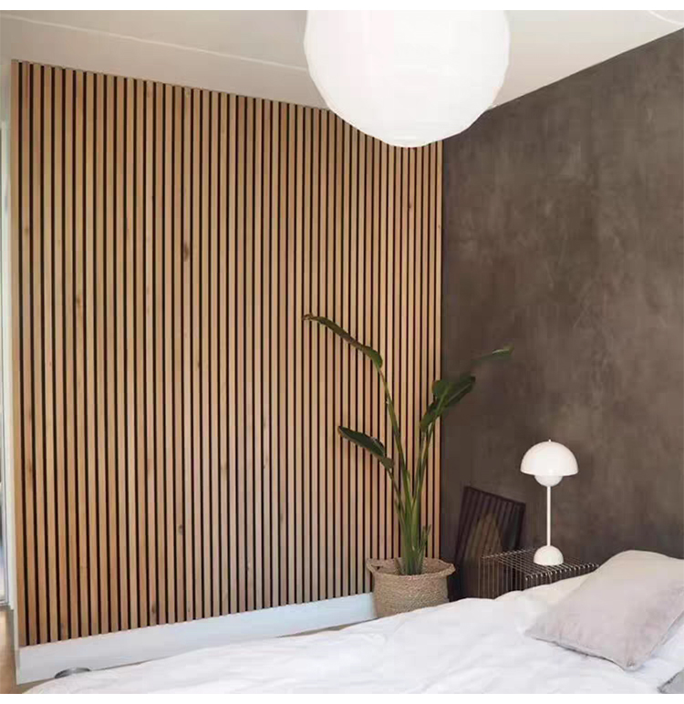 Eco-Friendly Wood Slotted Acoustic Panel Grooved Wooden Ceramic Aluminum Flame Retardant Sound Absorbing Wall Panels
