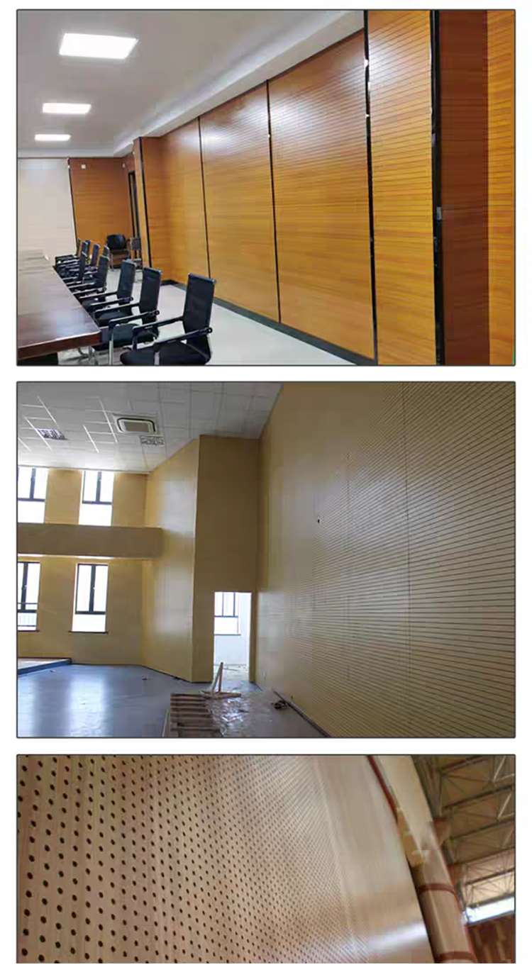 Eco-Friendly Wood Slotted Acoustic Panel Grooved Wooden Ceramic Aluminum Flame Retardant Sound Absorbing Wall Panels