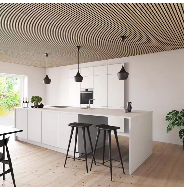 Custom Micro Perforated Wood Veneer Acoustic Panel Fireproof MDF Sound Absorbing Wall Decor Panel