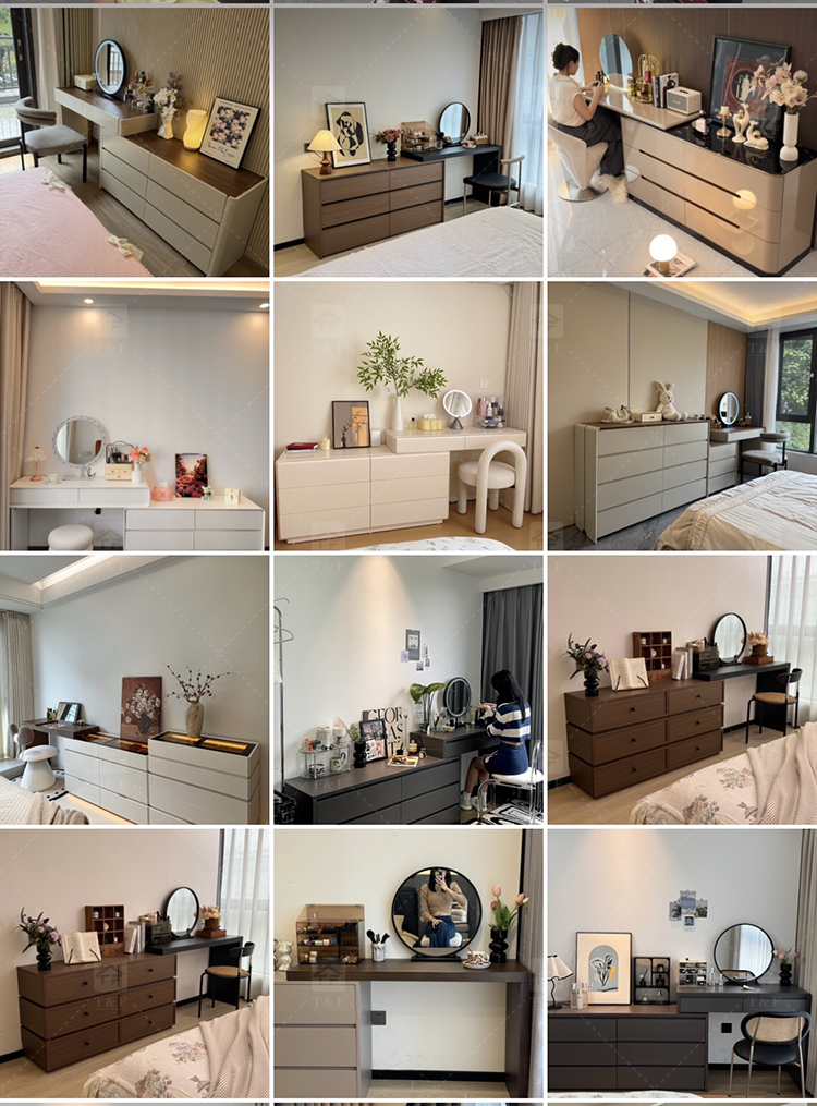 Modern Space-Saving Wood Furniture for Small Bedrooms Bathrooms & Living Rooms Compact Functional Standing Mirror Design