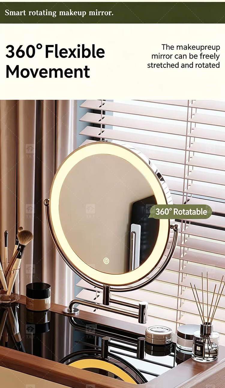 Modern Space-Saving Wood Furniture for Small Bedrooms Bathrooms & Living Rooms Compact Functional Standing Mirror Design