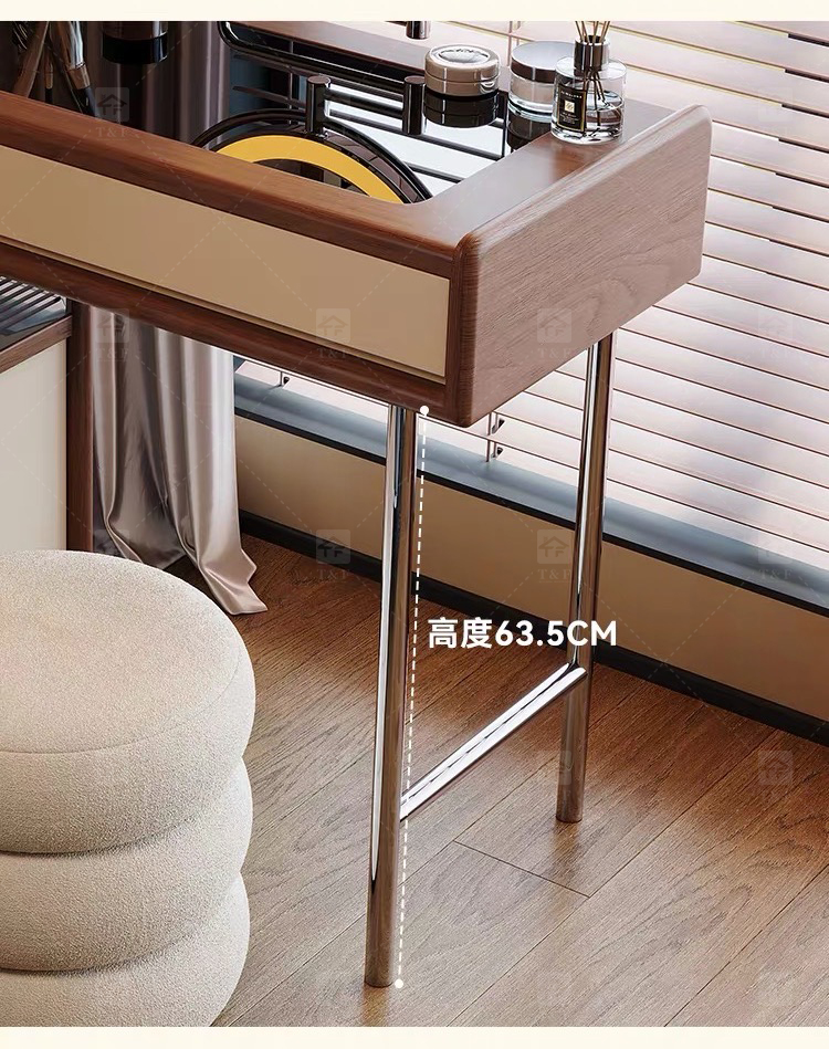 Modern Space-Saving Wood Furniture for Small Bedrooms Bathrooms & Living Rooms Compact Functional Standing Mirror Design