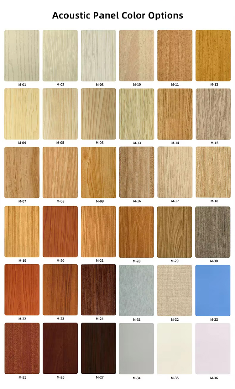 Noise Reduction Wooden Acoustic Slat Panel MDF Soundproof Wall Board for Living Room Bedroom Hotel Drum Room Piano Room Room
