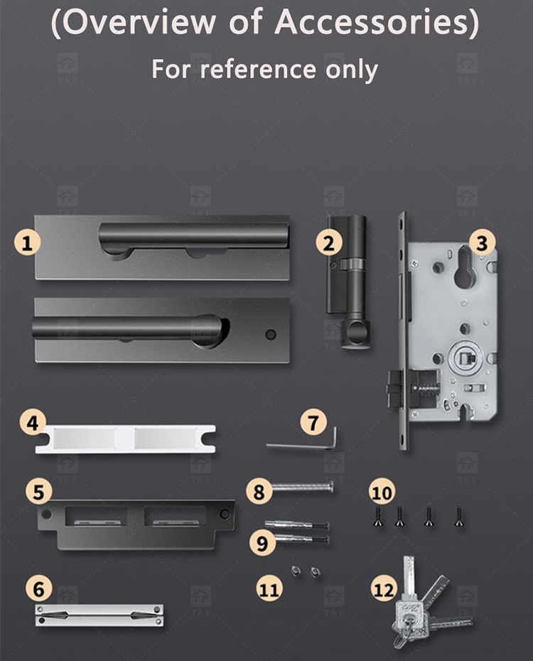 New Arrival Modern Matt Black 304 Stainless Steel Door Lever Handle for Bedroom Villa & Hotel Use with Comfortable Grip