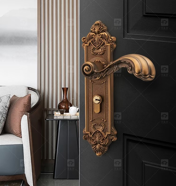 Factory High Performance Cost Ratio Modern Interior Door Handles Lock with Customization for Villa Hotel & Apartment Use