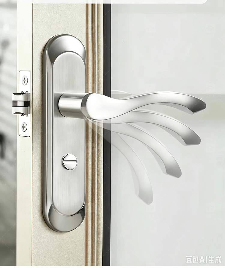 Modern Rustproof SUS304 Stainless Steel Hotel Interior Door Lock Set Silent Mechanism Wooden Lever Lock Multiple Available