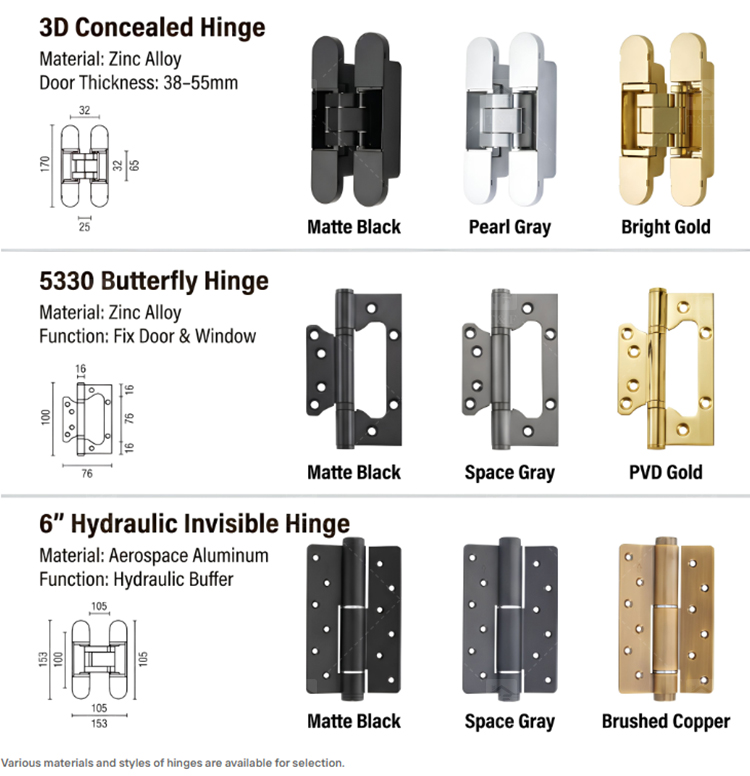 Interior Bathroom Bedroom Wood Handle Door Locks for Wooden Doors Modern Luxury Design Easy Installation Villa & Hotel Use