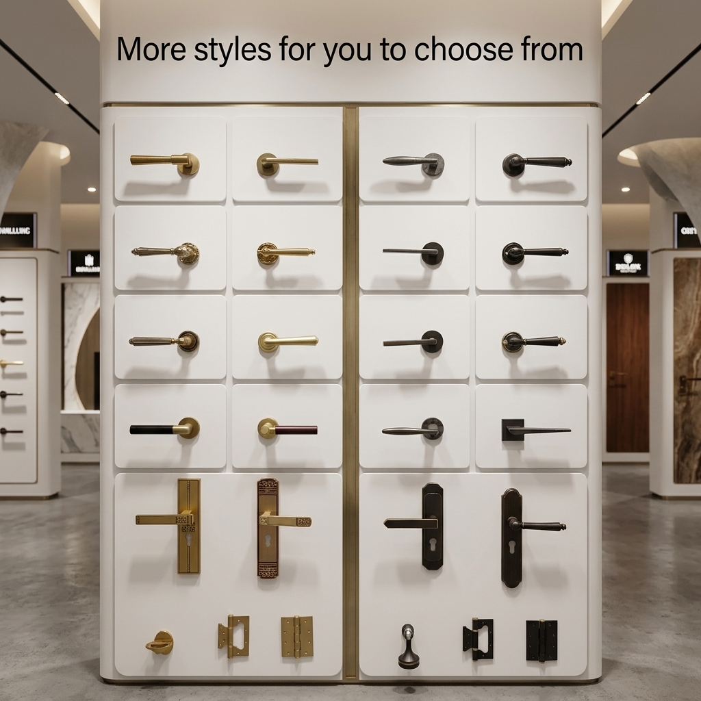 European Modern Interior Door Lock Ivory White Bedroom Door Handle Set Double Single Tongue Mechanism Easy Hotel Apartment