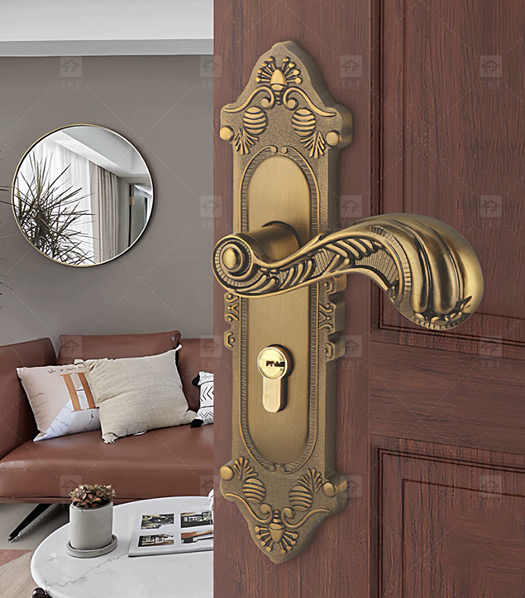 European Modern Interior Door Lock Ivory White Bedroom Door Handle Set Double Single Tongue Mechanism Easy Hotel Apartment